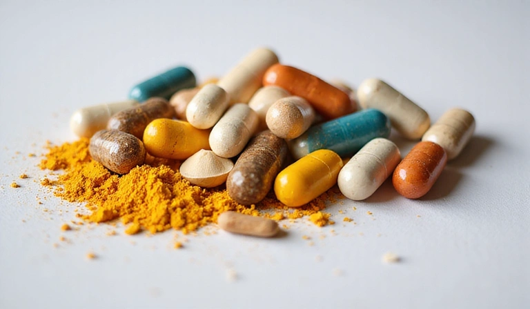 Różne minerały w proszku lub kapsułkach, symbolizujące znaczenie minerałów